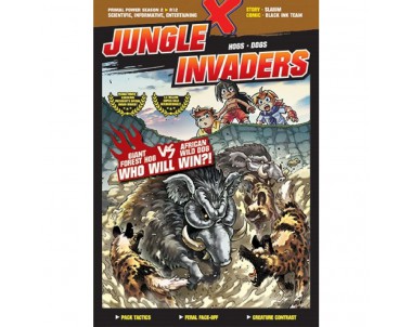 X-VENTURE PRIMAL POWER II R12: JUNGLE INVADERS: GIANT FOREST HOG VS AFRICAN WILDDOG WHO WILL WIN?!