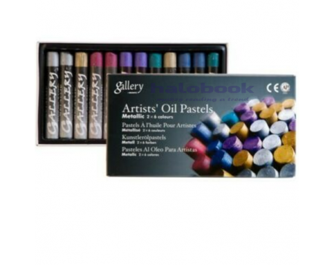 MUNGYO METALLIC OIL PASTELS 12 STICKS