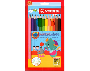 STABILO SWAN JUMBO 12 COLOR PENCIL 1877J