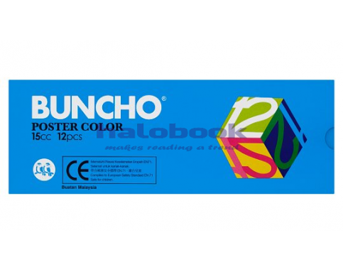 BUNCHO POSTER COLOR 15CC 12PCS