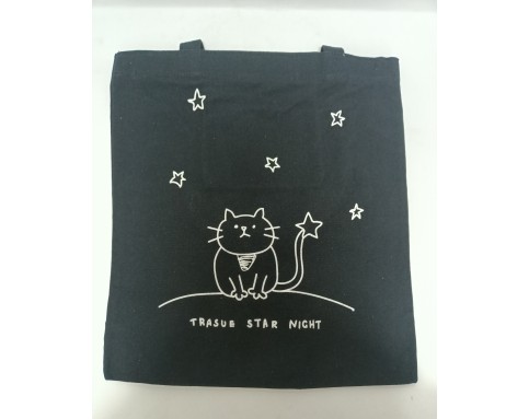 星夜猫环保袋 STARRY NIGHT CAT CANVAS BAG