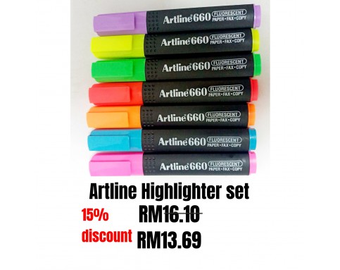 *SPECIAL COMBO* Artline-660 Highlighter set