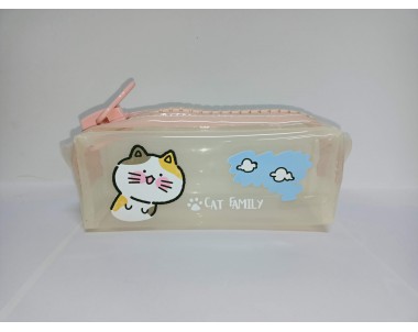 MOKO PENCIL BAG MK-2390(猫咪家族大拉链Cat with big zip)