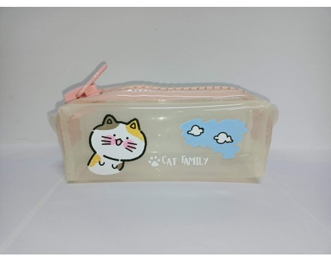 MOKO PENCIL BAG MK-2390(猫咪家族大拉链Cat with big zip)