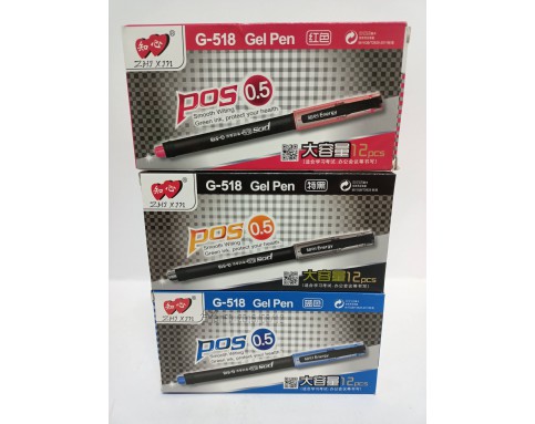 ZHIXIN POS GEL PEN 0.5mm(12pieces)