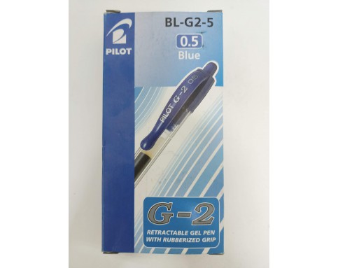 PILOT G-2 RETRACTABLE GEL PEN 0.5MM BLUE (12 Pieces)