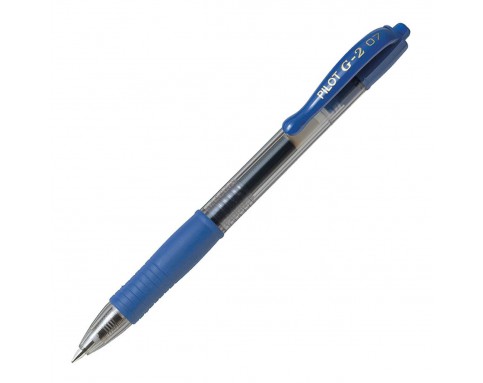 PILOT G-2 RETRACTABLE GEL PEN 0.7MM BLUE 